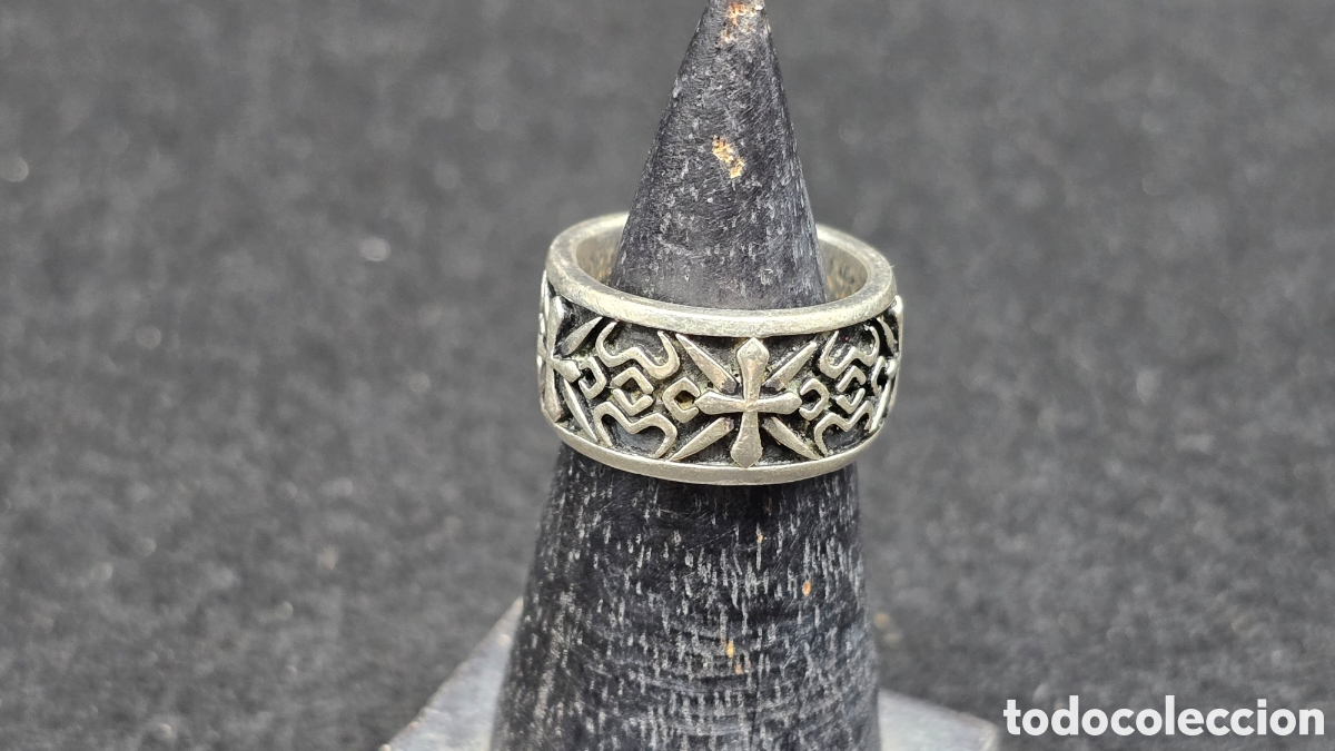 Joyeria: Anillo estilo g&oacute;tico de plata de ley contrastada - Foto 2
