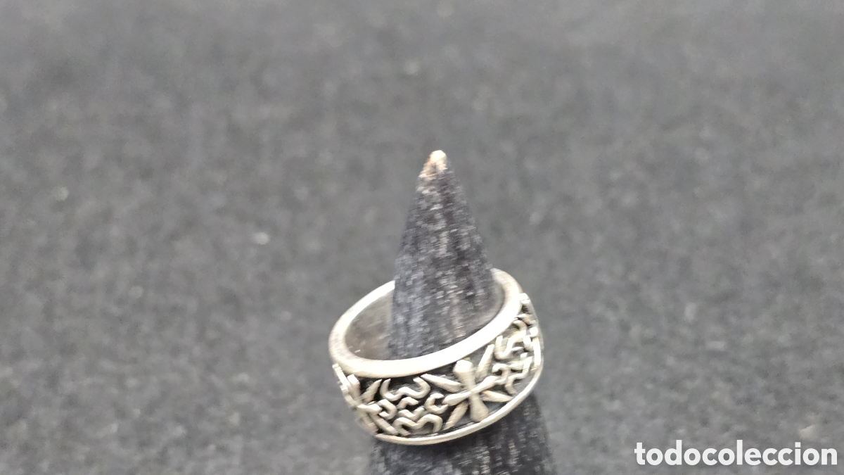 Joyeria: Anillo estilo g&oacute;tico de plata de ley contrastada - Foto 3