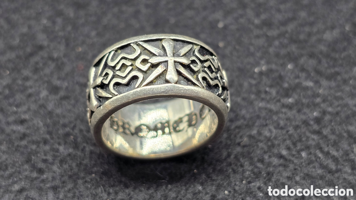 Joyeria: Anillo estilo g&oacute;tico de plata de ley contrastada - Foto 6