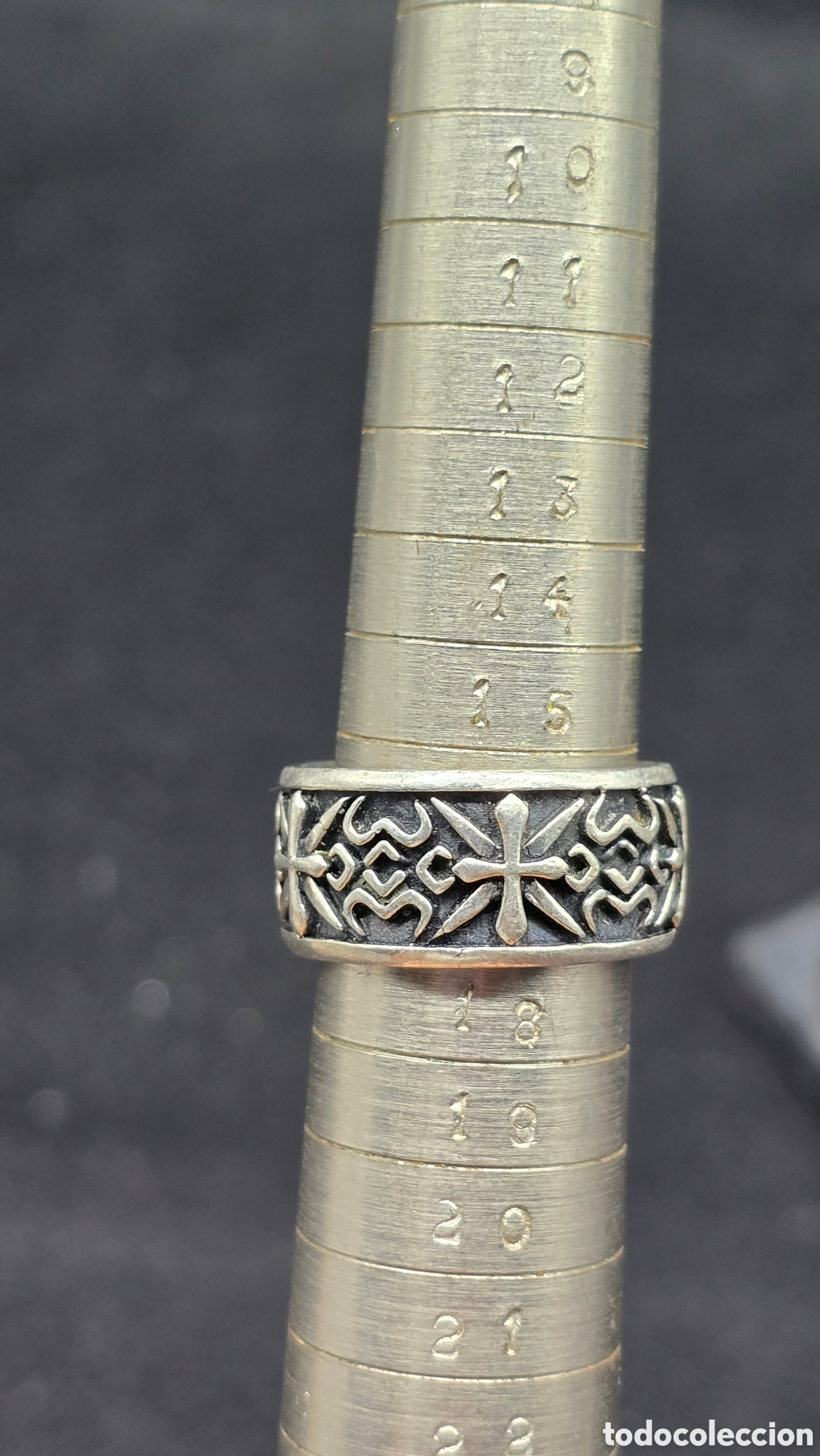 Joyeria: Anillo estilo g&oacute;tico de plata de ley contrastada - Foto 7