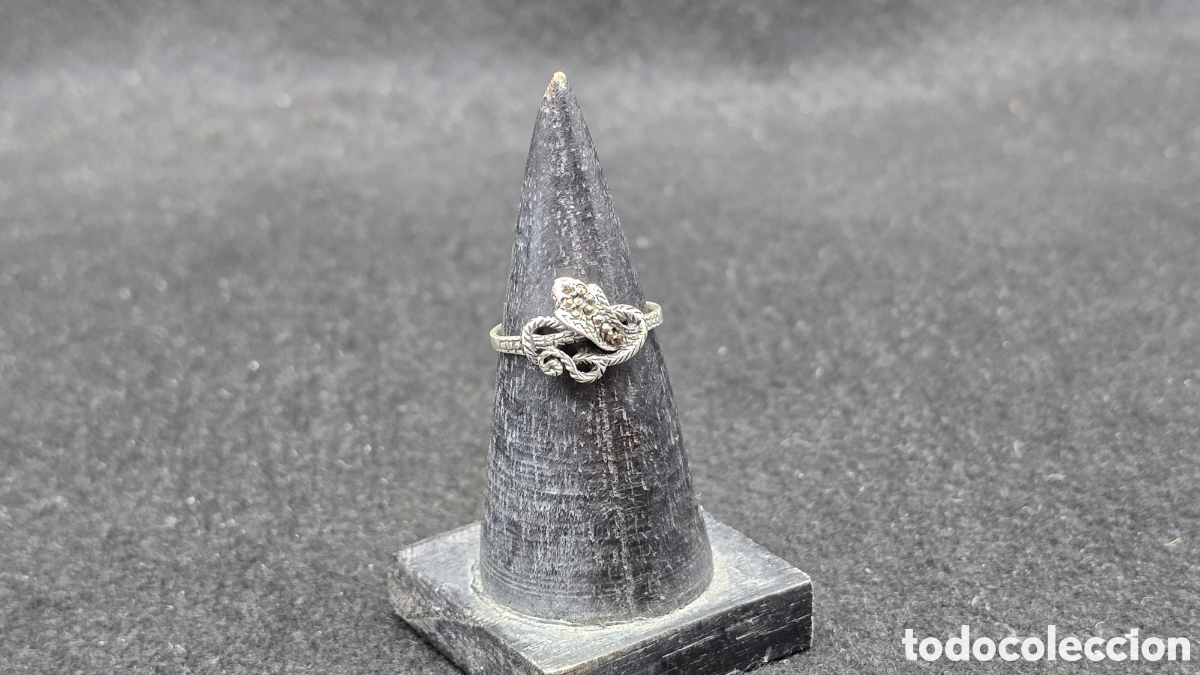Joyeria: Anillo serpiente de plata de ley contrastada - Foto 2