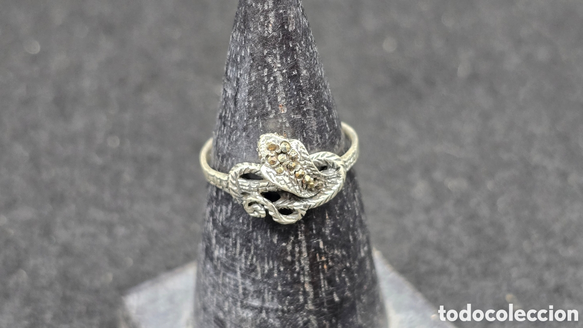Joyeria: Anillo serpiente de plata de ley contrastada - Foto 3