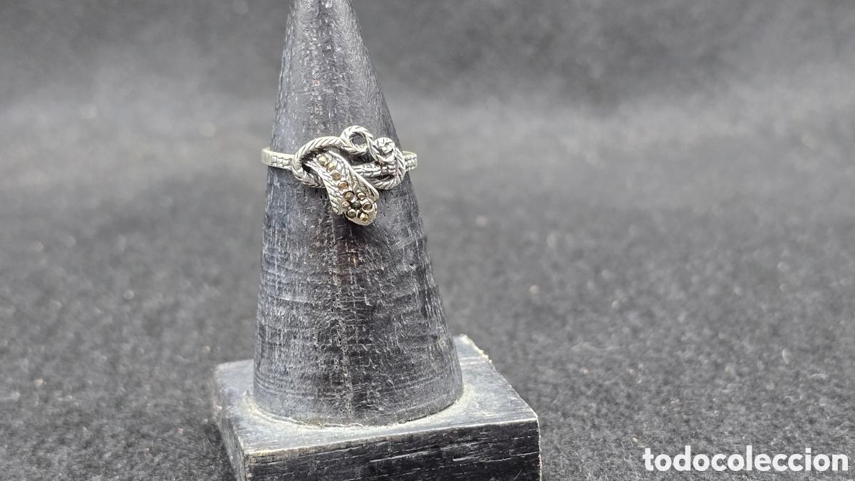 Gioielleria: Anillo serpiente de plata de ley contrastada