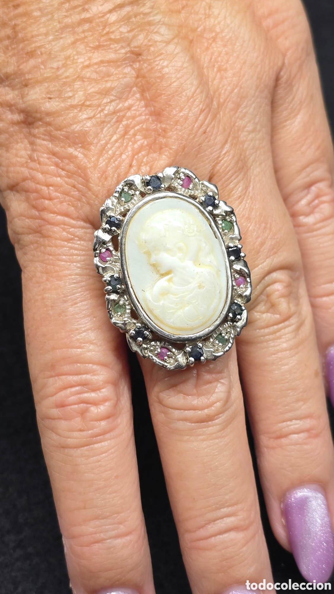 Joyeria: Precioso anillo plata de ley con camafeo - Foto 4