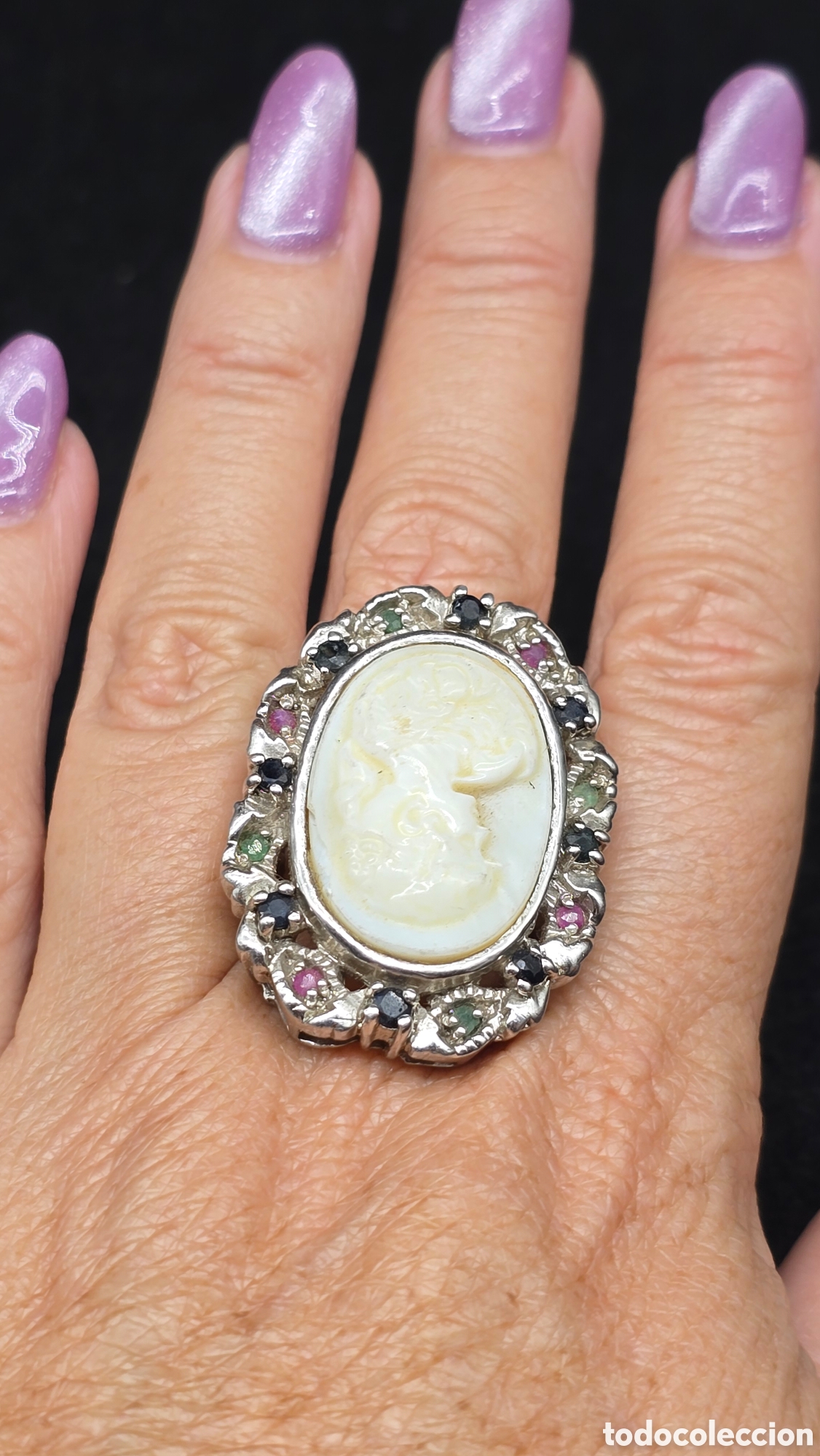 Joyeria: Precioso anillo plata de ley con camafeo - Foto 5