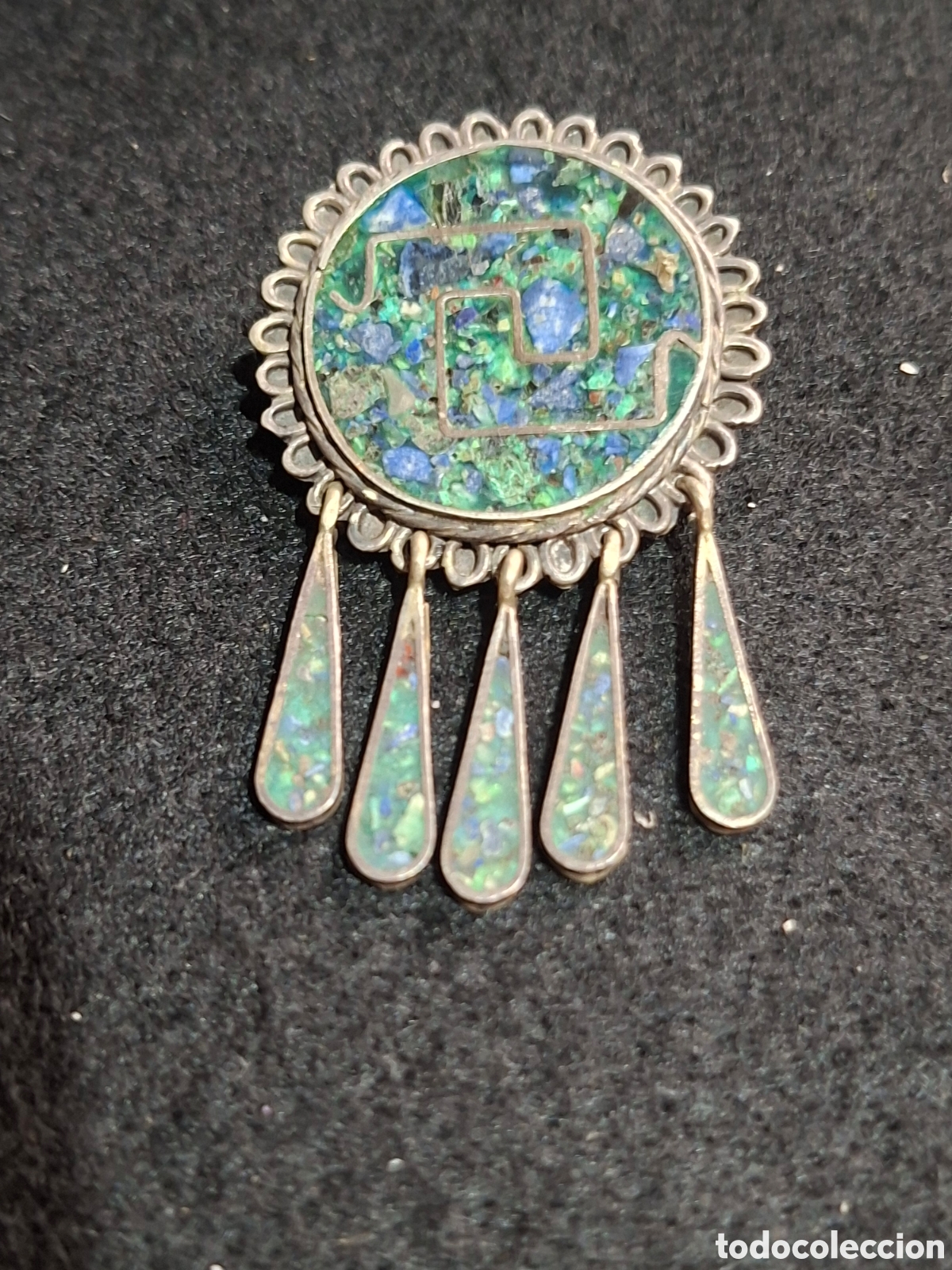 Joyeria: Colgante/broche de plata de ley contrastada
