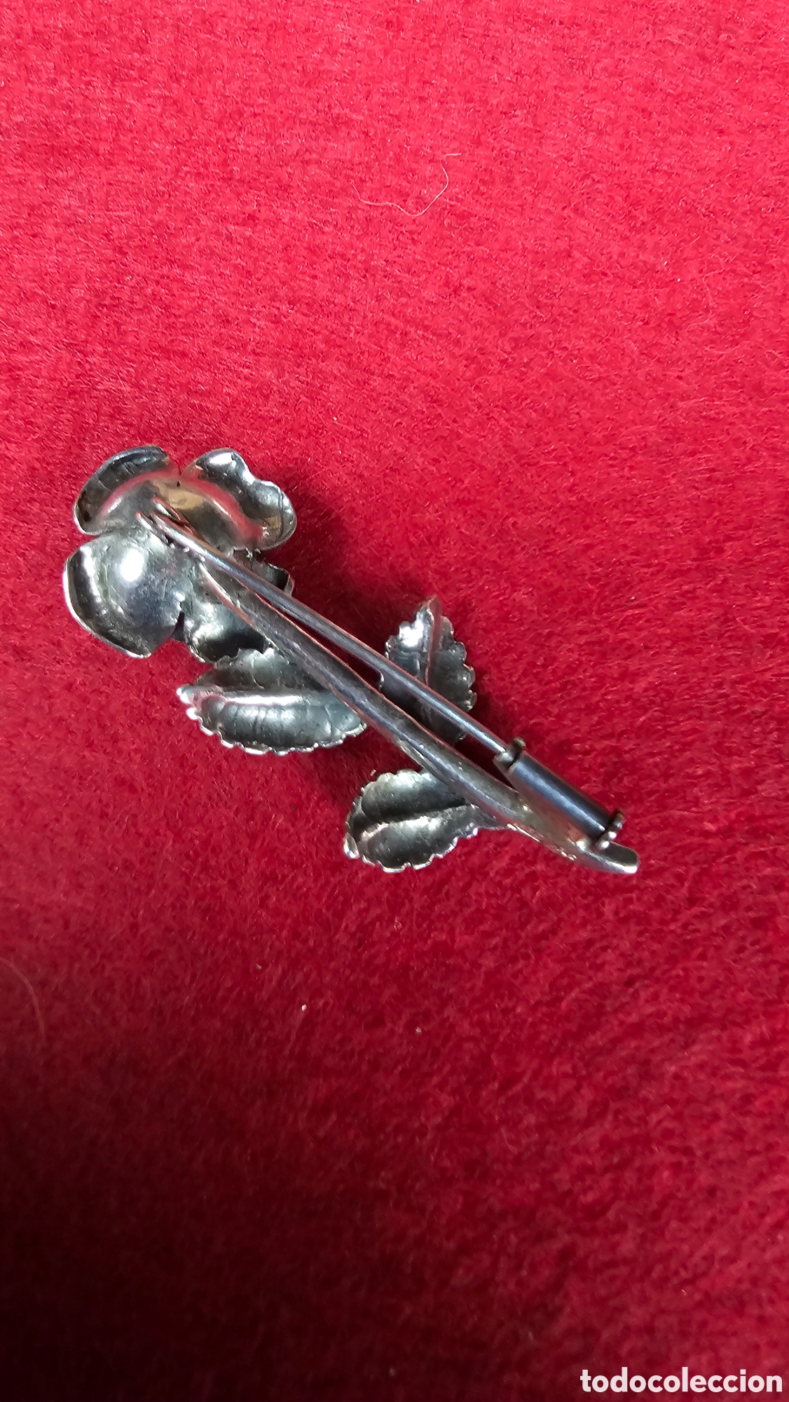 Joyeria: Antiguo broche de plata de ley contrastada - Foto 4