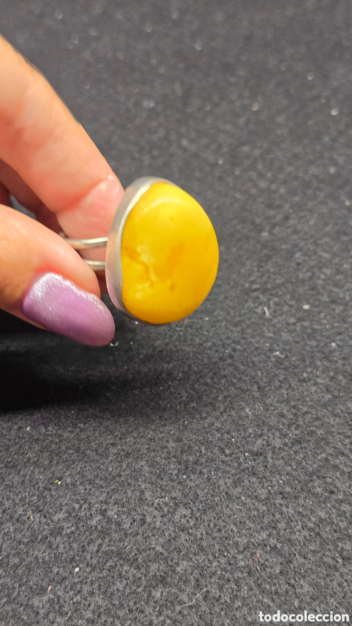 Joyeria: Anillo plata de ley contrastada piedra amarillo - Foto 4