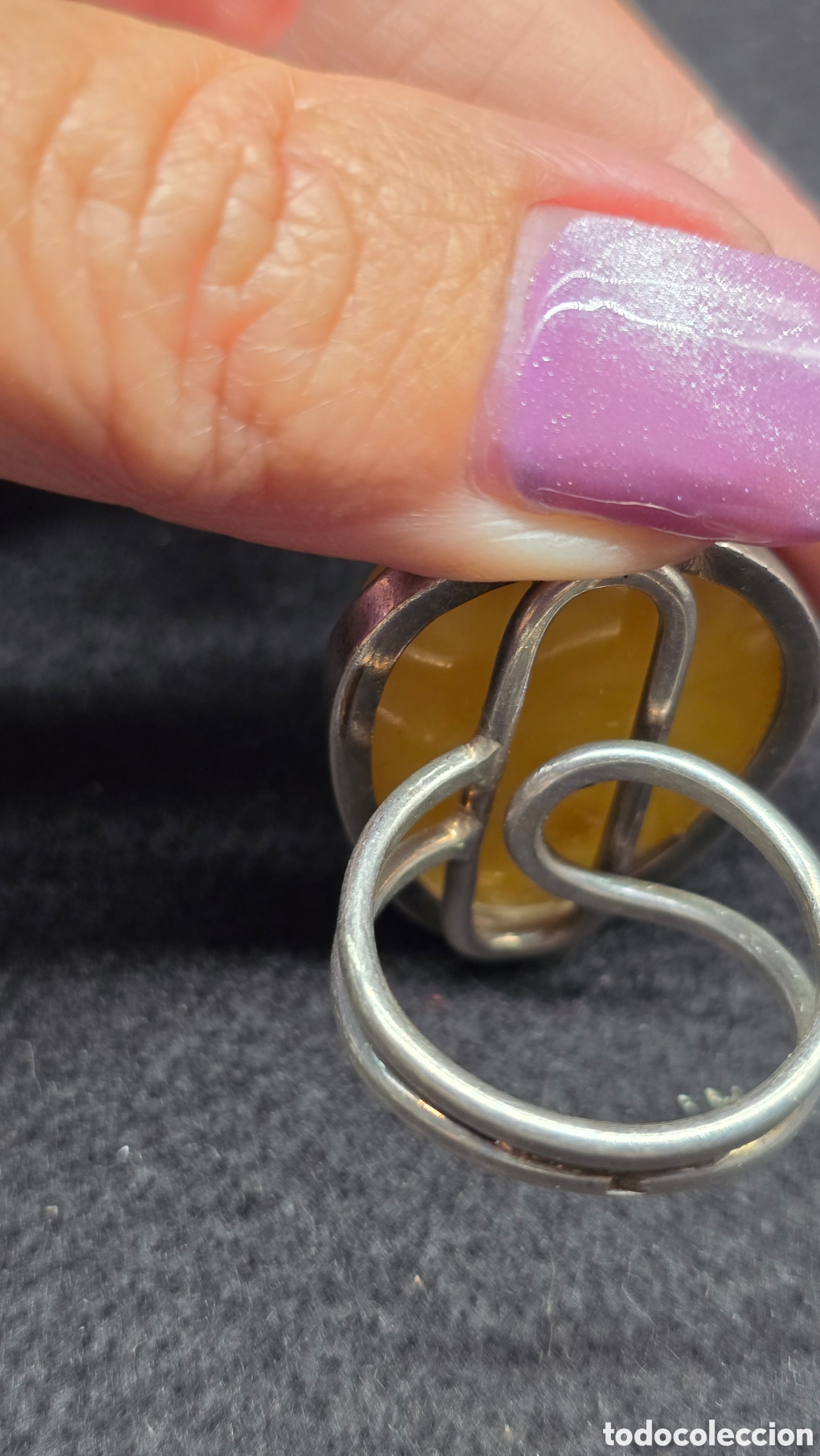 Joyeria: Anillo plata de ley contrastada piedra amarillo - Foto 7