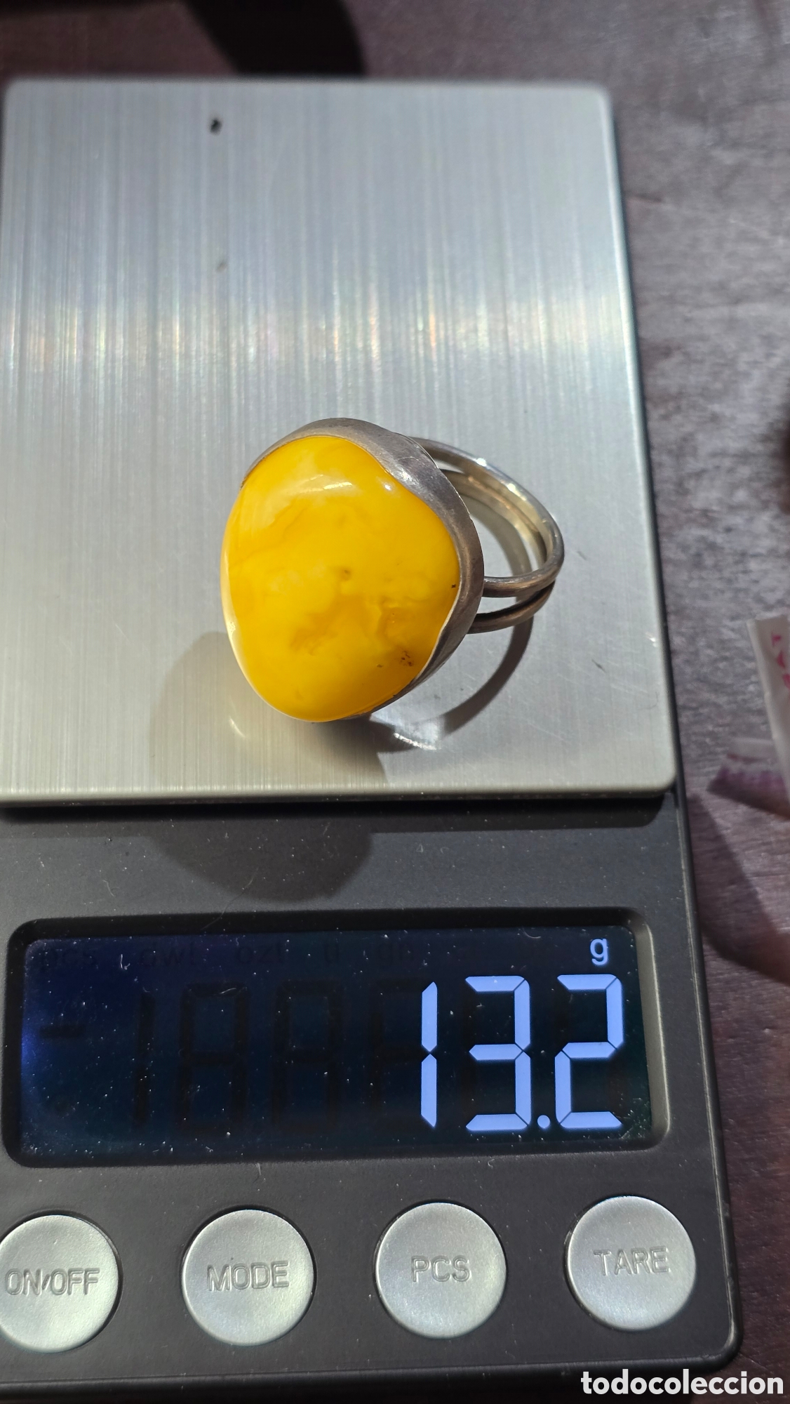Joyeria: Anillo plata de ley contrastada piedra amarillo - Foto 9