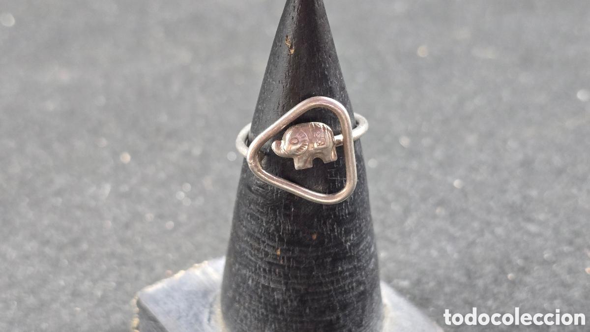 Joyeria: Anillo plata de ley contrastada de elefante - Foto 2