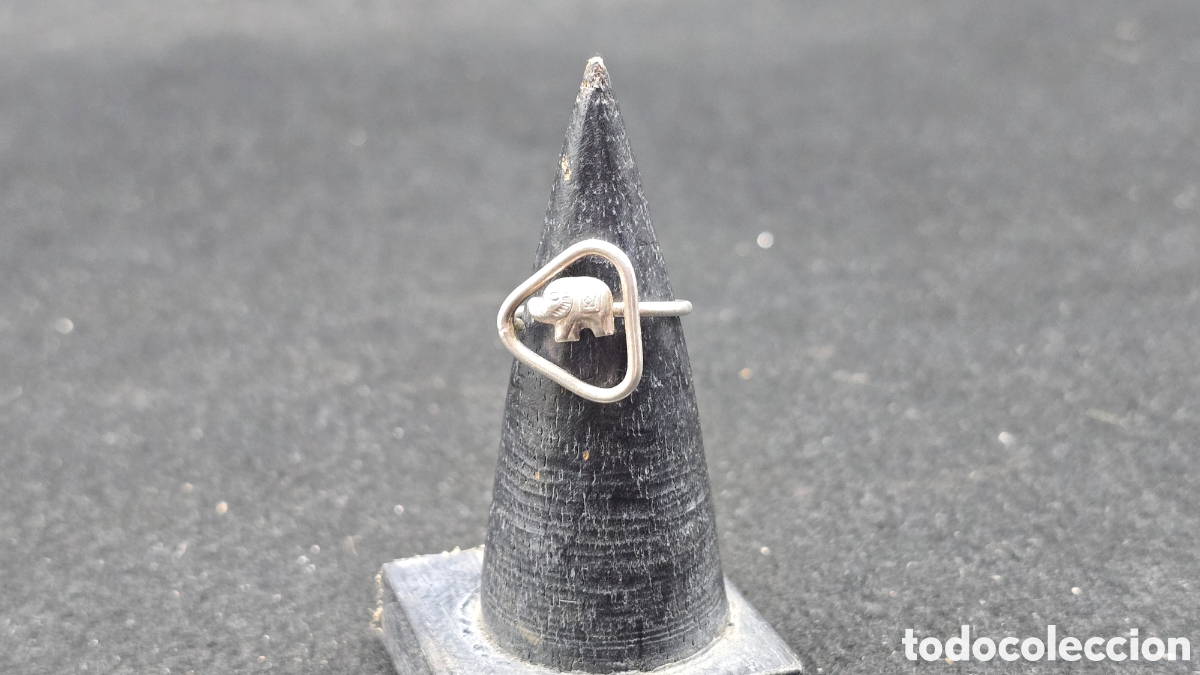 Joyeria: Anillo plata de ley contrastada de elefante
