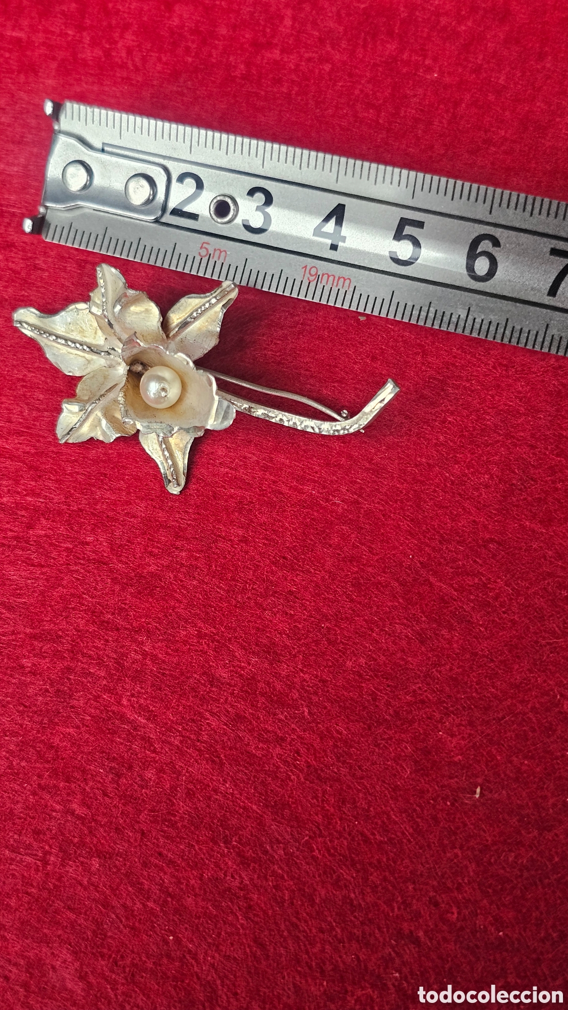 Joyeria: Broche flor de plata de ley - Foto 3