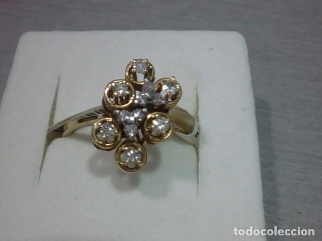 Joyeria: anillo en oro 18 kts y diamantes - Foto 2