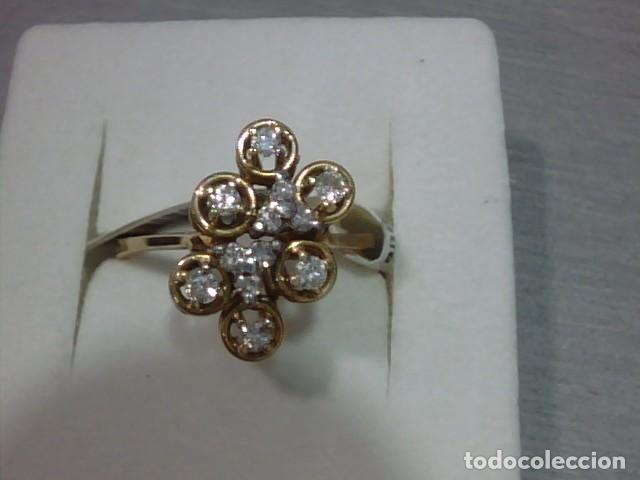 Joyeria: anillo en oro 18 kts y diamantes - Foto 3