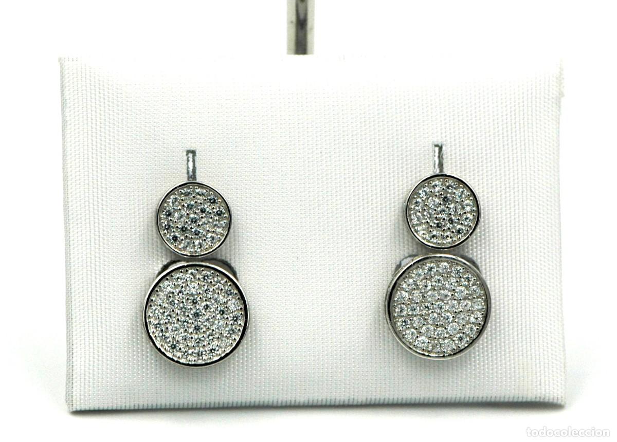 Joaillerie: Pendientes desmontable Plata Ley y circonita
