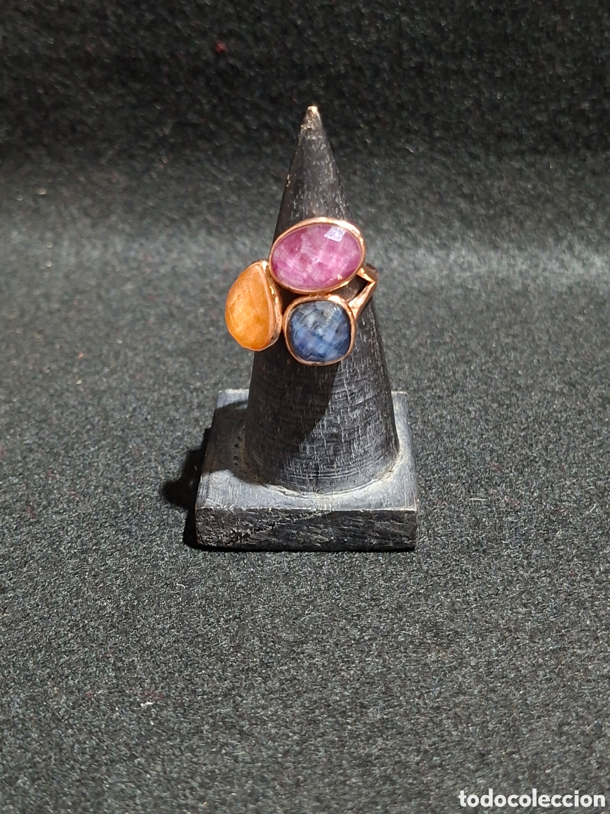 Joaillerie: Anillo de plata de ley contrastada ba&ntilde;ado en oro rosa