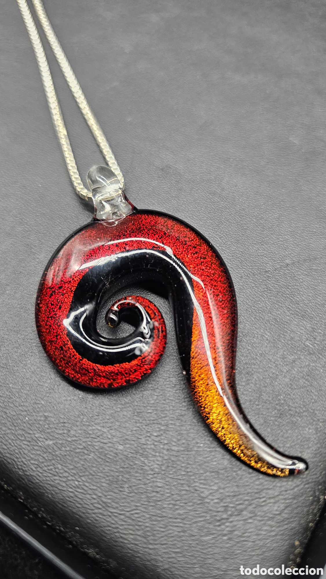 Joyeria: Collar de plata de ley y cristal de murano - Foto 3