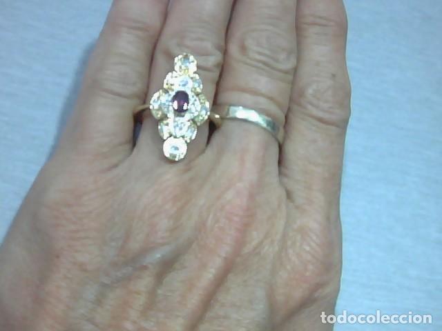 Joyeria: anillo en oro 18 kts diamantes y rubi - Foto 4