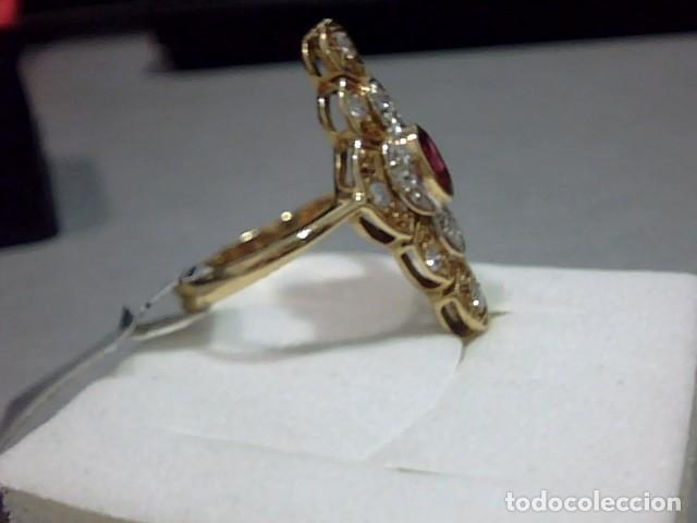 Joyeria: anillo en oro 18 kts diamantes y rubi - Foto 7