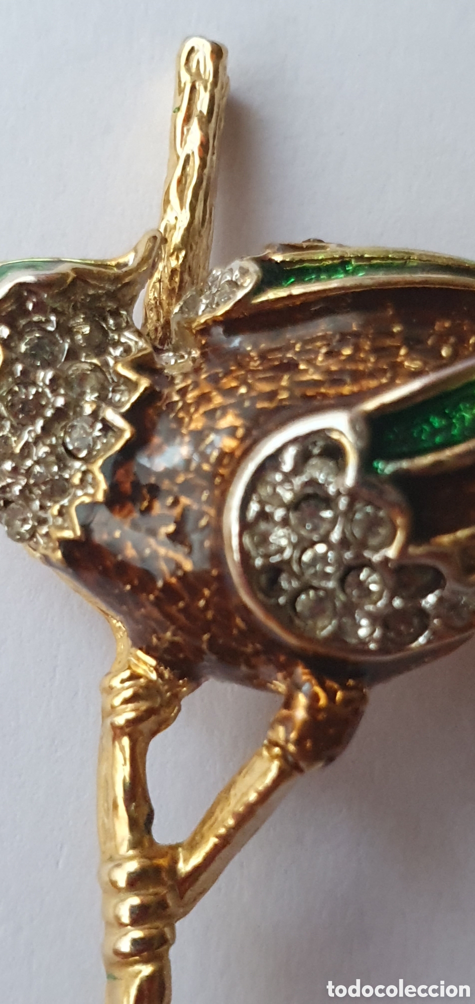 Joyeria: Broche de p&aacute;jaro Dorlan vintage - Foto 3