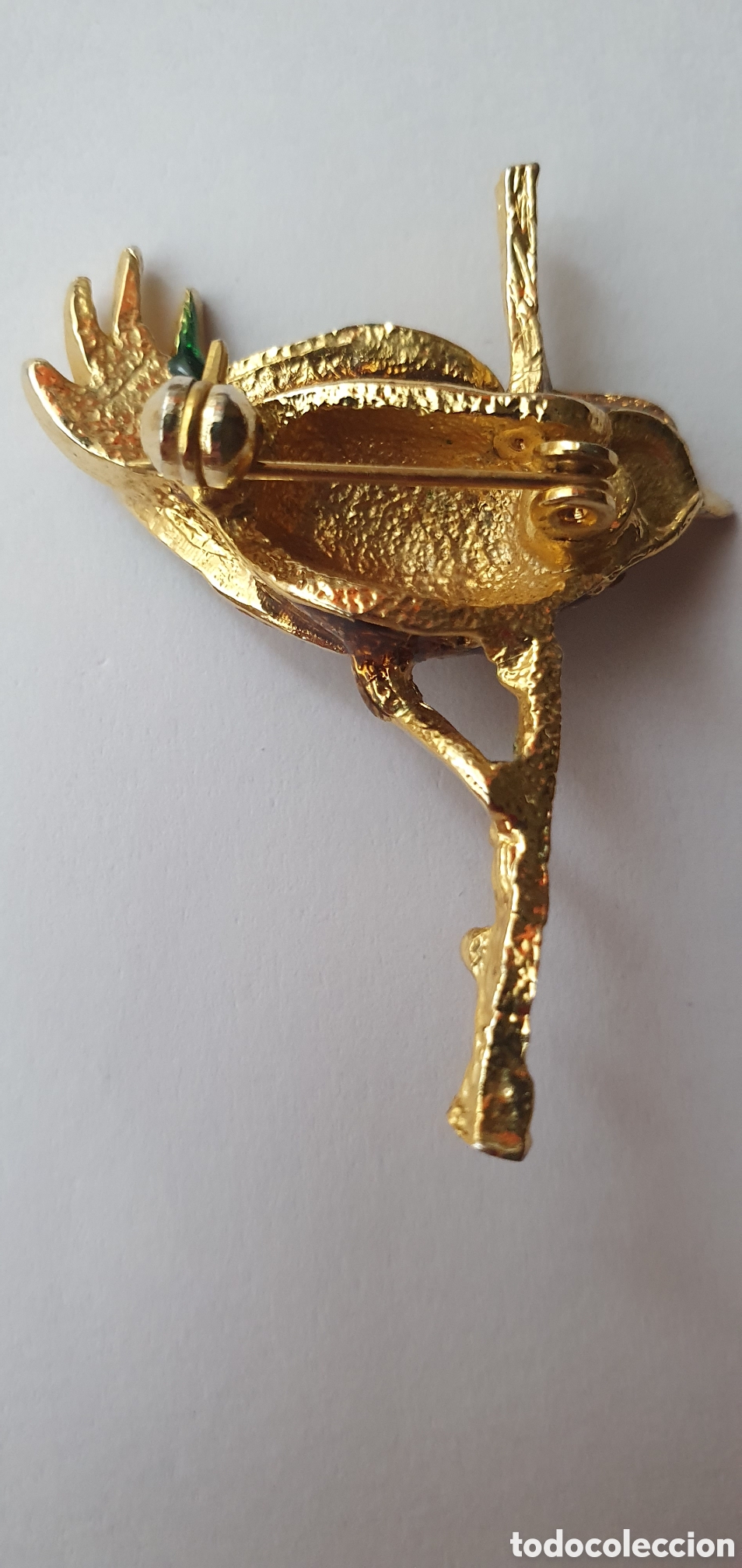 Joyeria: Broche de p&aacute;jaro Dorlan vintage - Foto 4