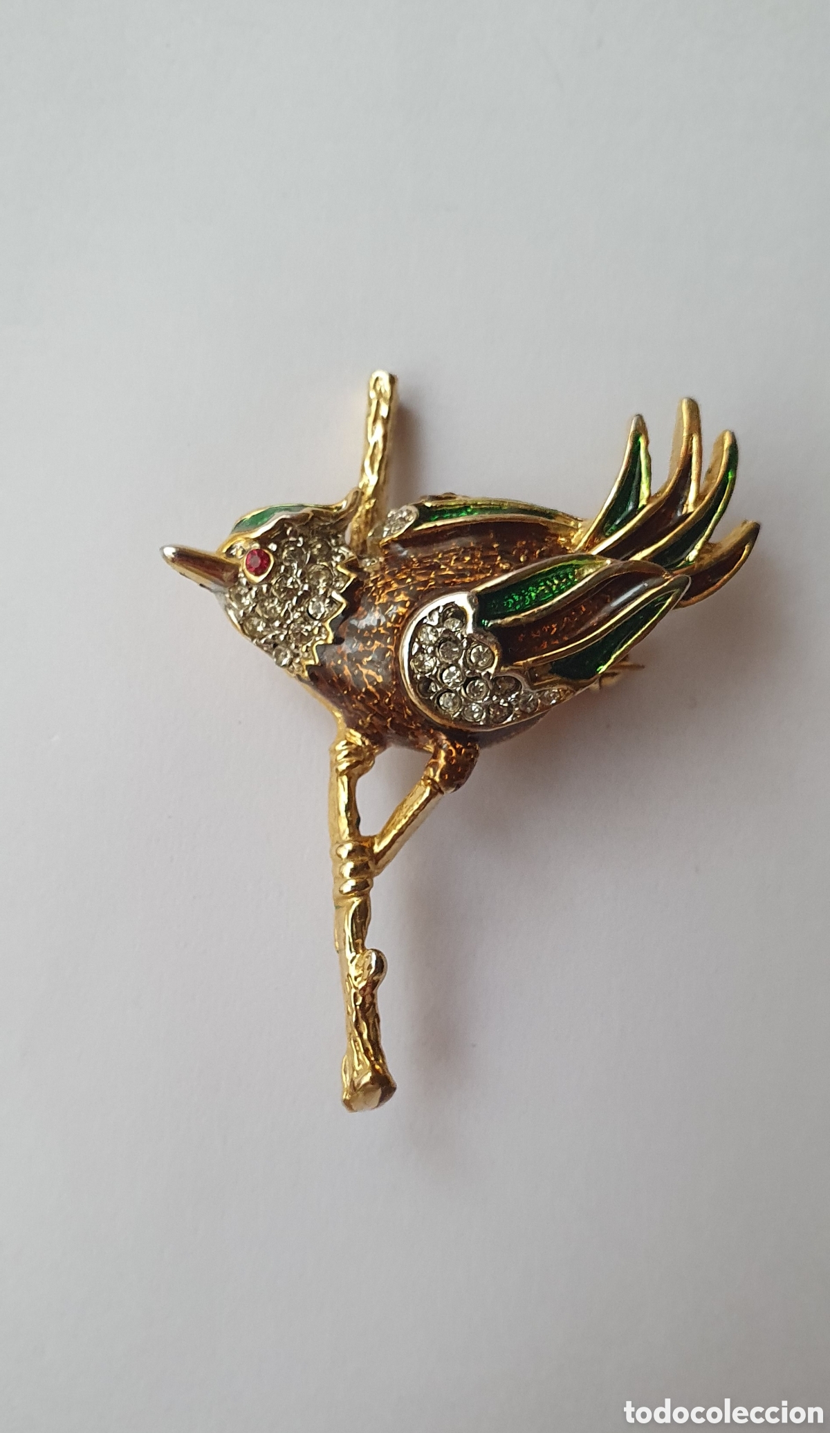 Joyeria: Broche de p&aacute;jaro D'orlan vintage