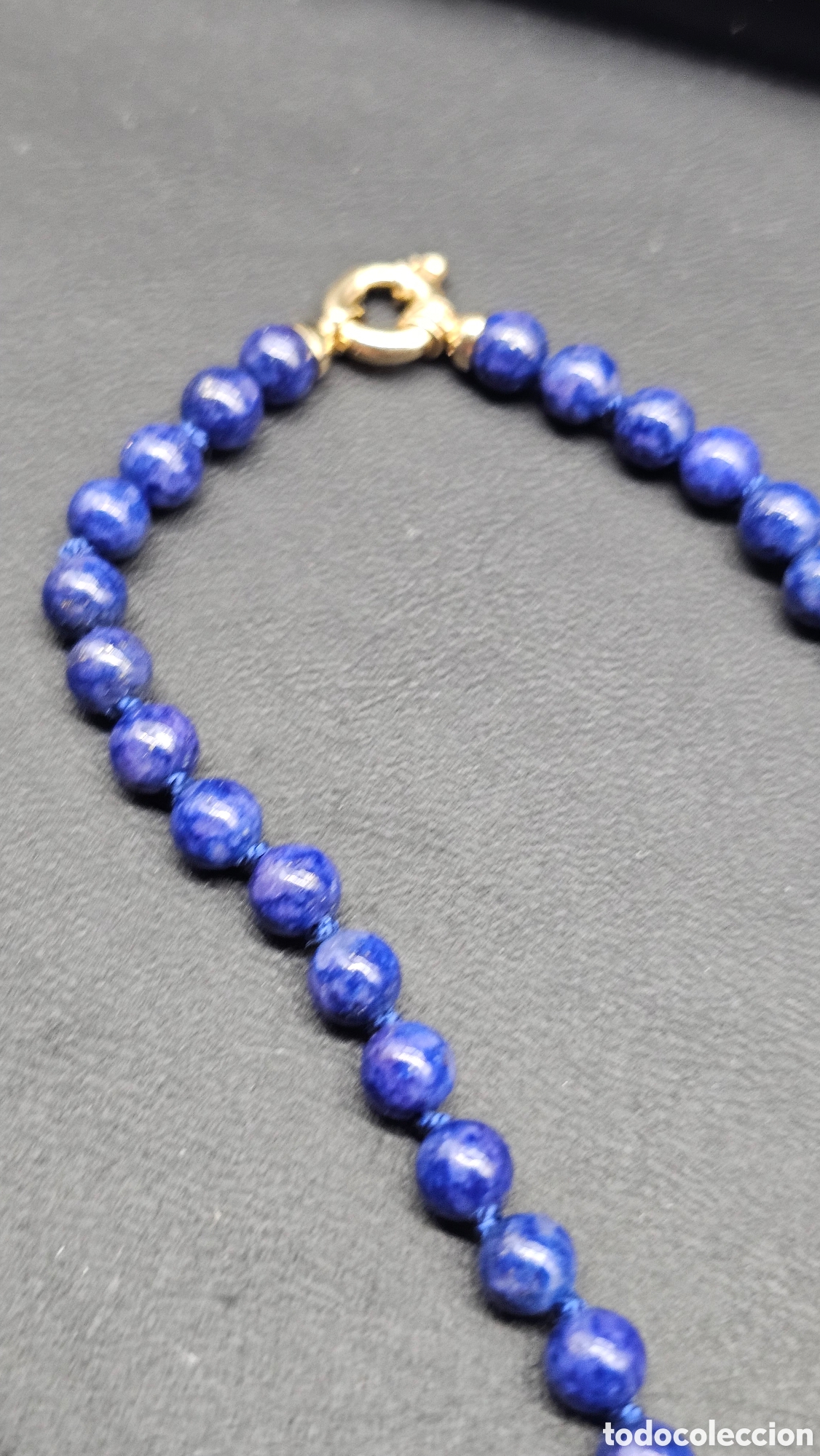 Joyeria: Collar de lapisl&aacute;zuli con cierre de oro de 18 kilates - Foto 4