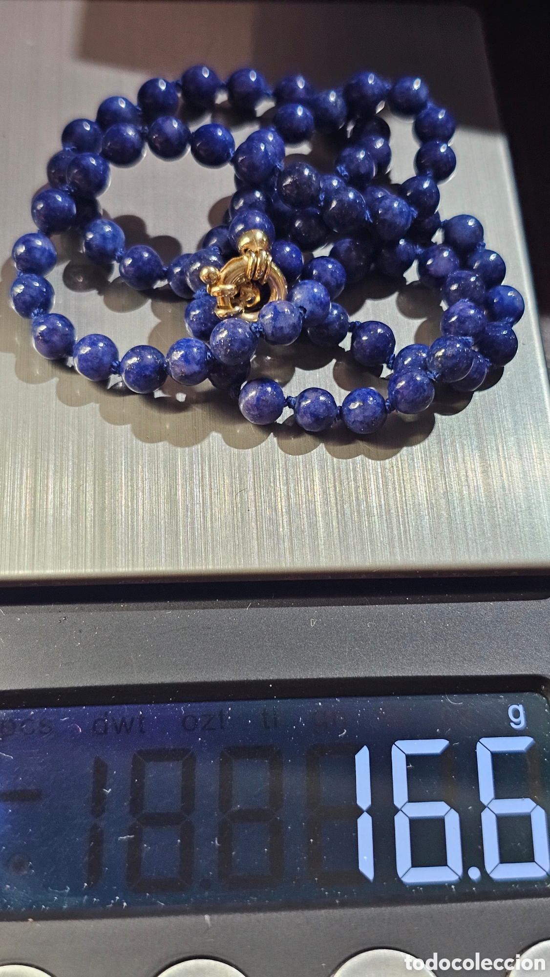 Joyeria: Collar de lapisl&aacute;zuli con cierre de oro de 18 kilates - Foto 6