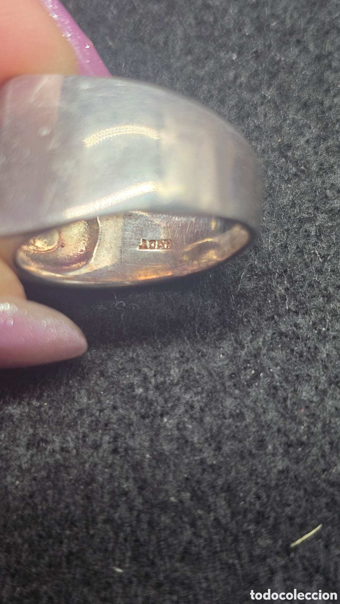 Joyeria: Anillo de plata de ley contrastada con piedras - Foto 6