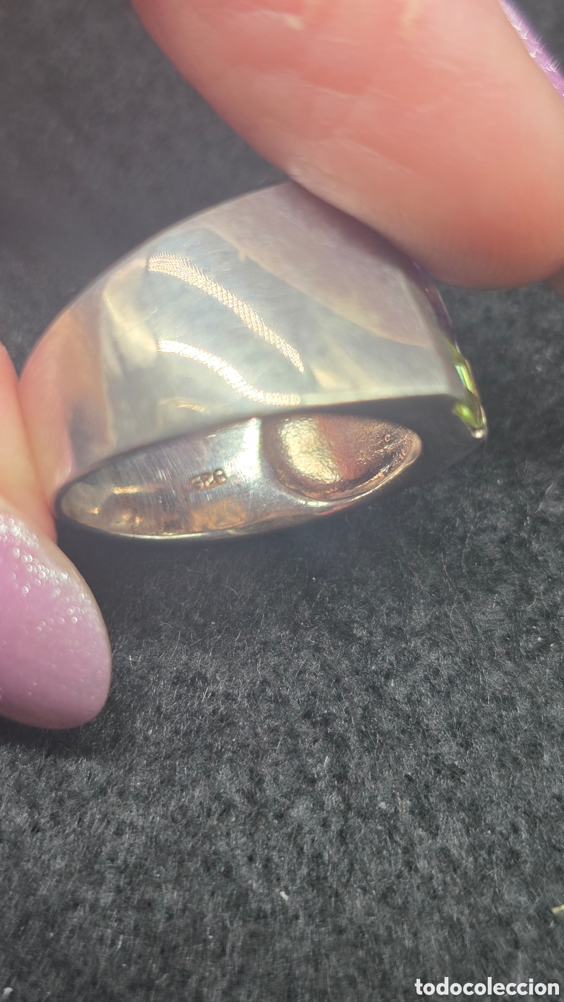 Joyeria: Anillo de plata de ley contrastada con piedras - Foto 7