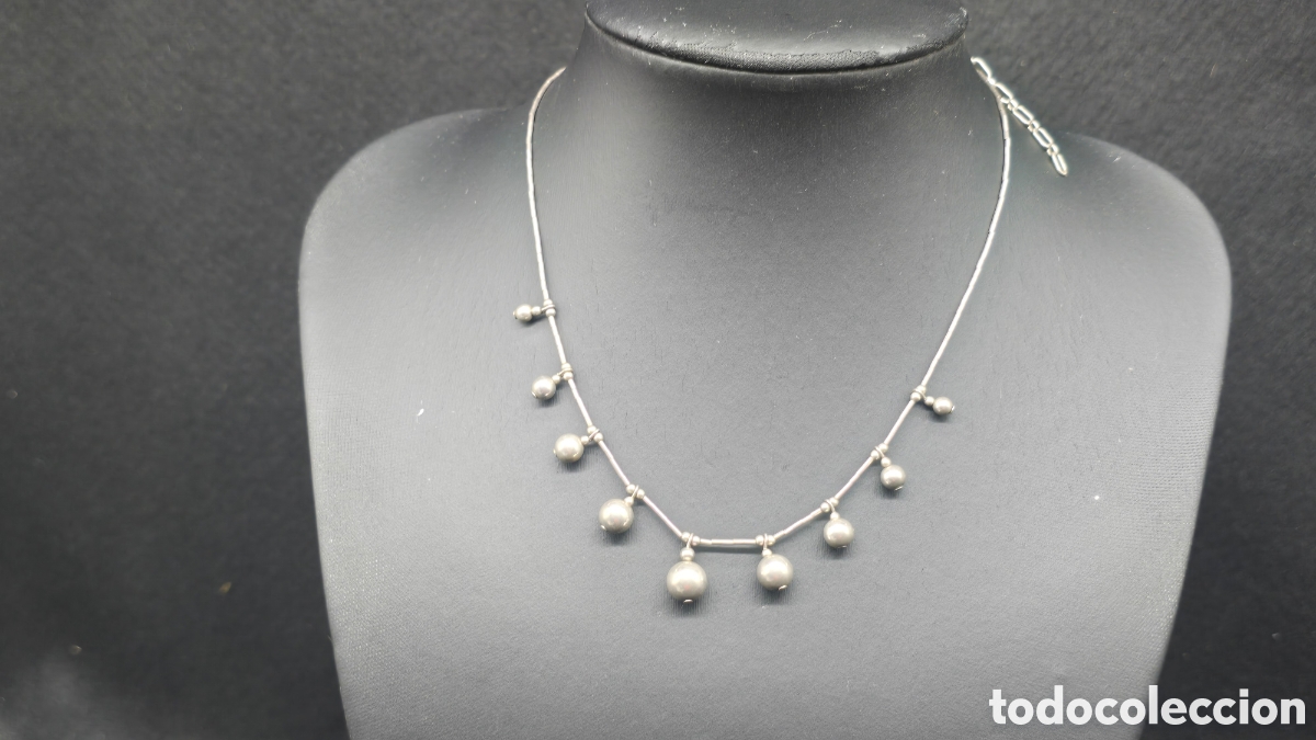 Schmuck: Precioso collar de plata de ley contrastada