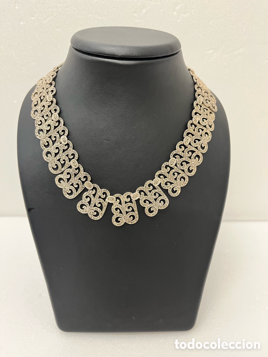 Joyeria: Collar plata 925 marquesinas