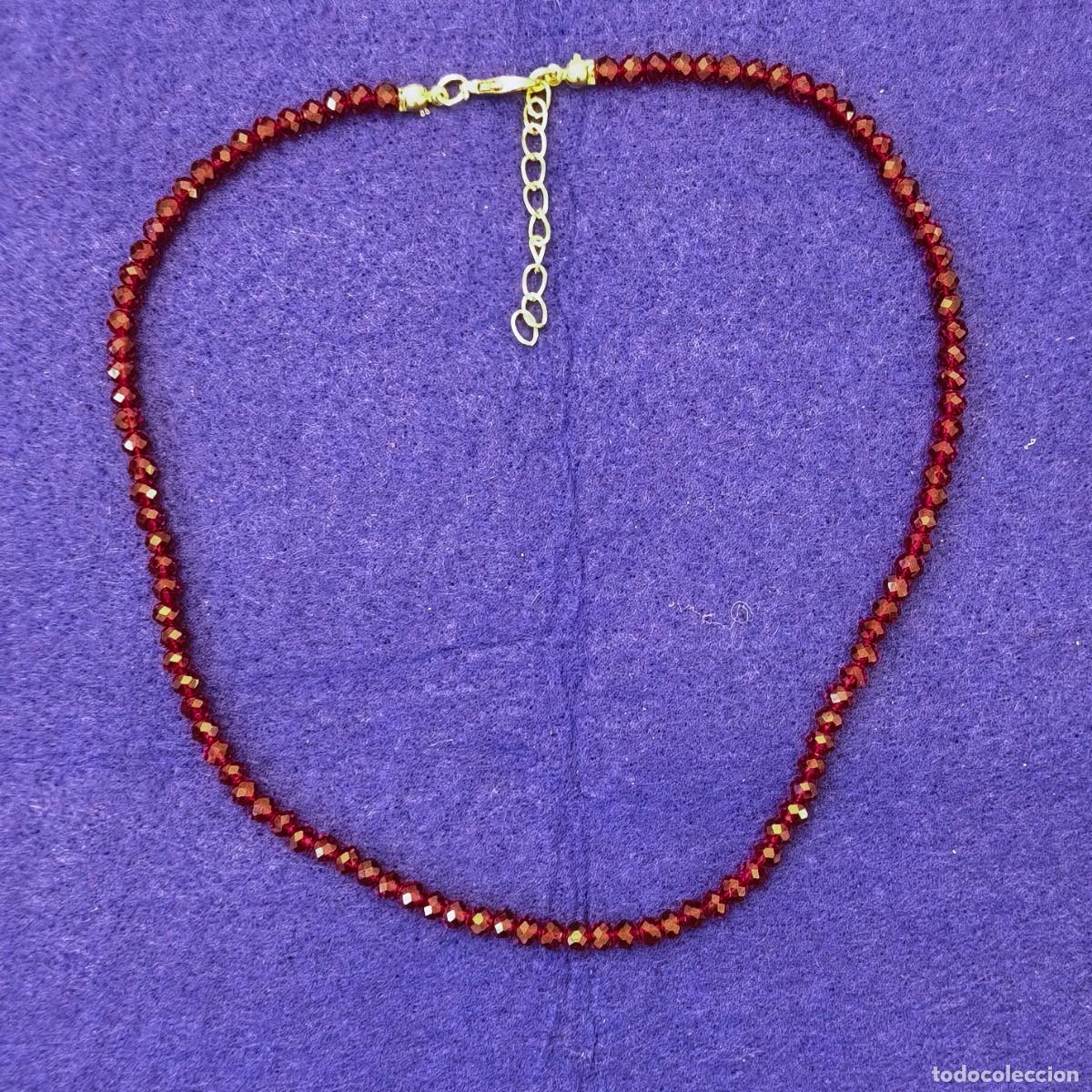 Gioielleria: GARGANTILLA GRANATE FACETADOS MM .ALPACA.MED. CMS