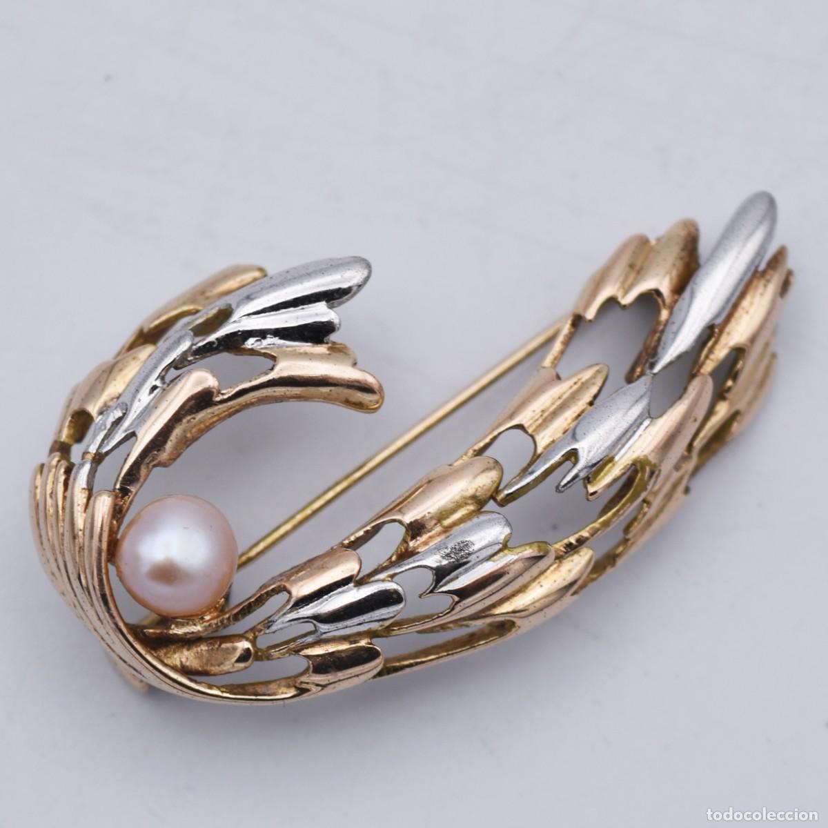 Joyeria: Broche de plata 925 con ba&ntilde;o de oro - Foto 5