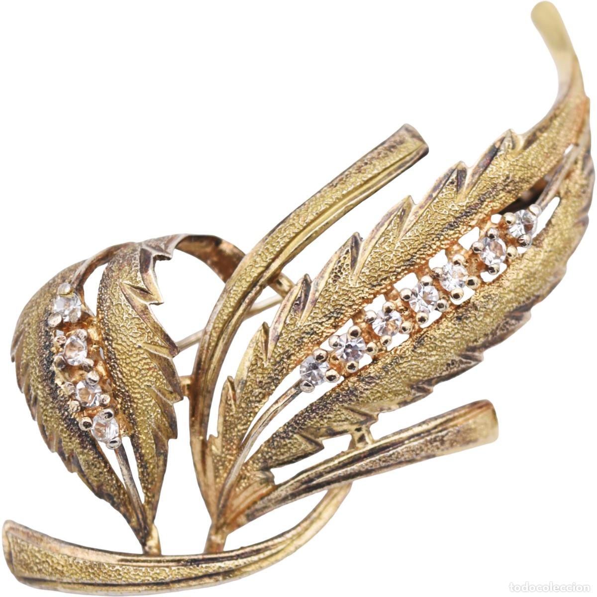 Joaillerie: Broche de plata 925 con ba&ntilde;o de oro