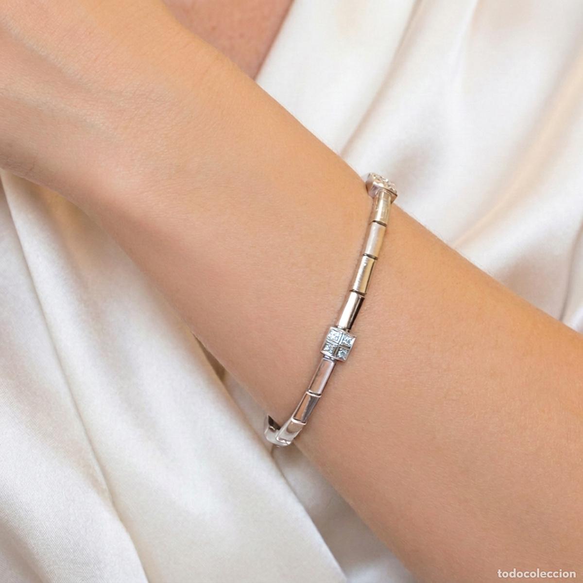 Joyeria: Pulsera en oro blanco 18k y diamantes - Foto 2