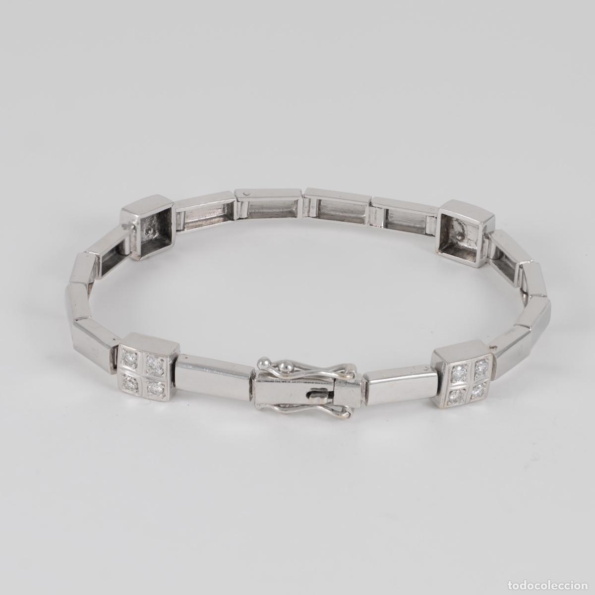 Joyeria: Pulsera en oro blanco 18k y diamantes - Foto 3