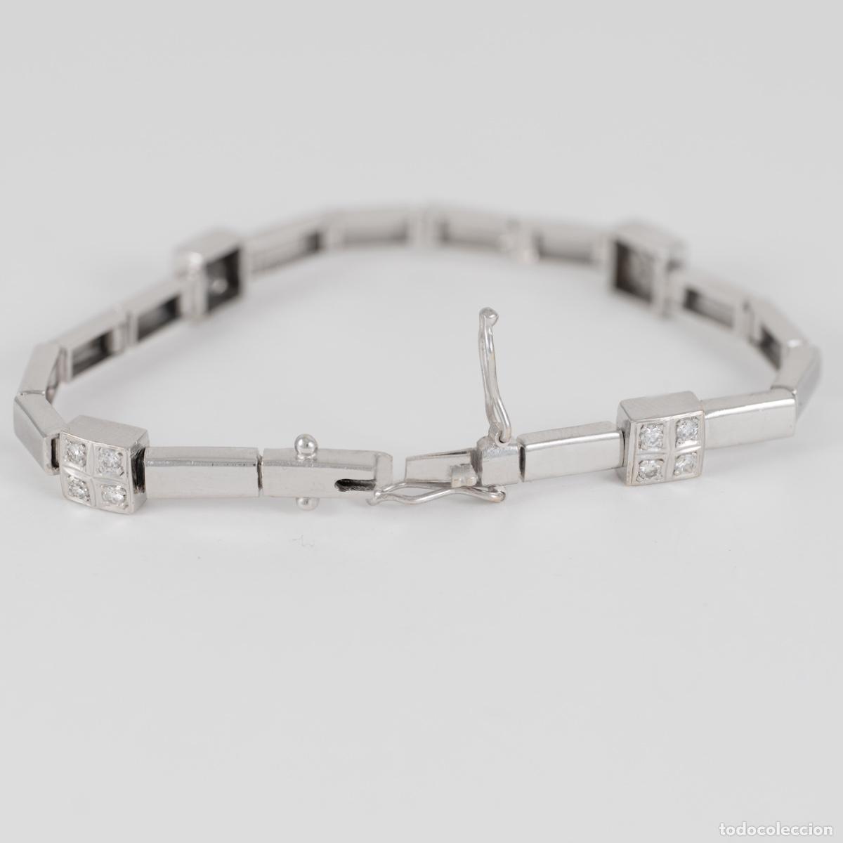 Joyeria: Pulsera en oro blanco 18k y diamantes - Foto 5