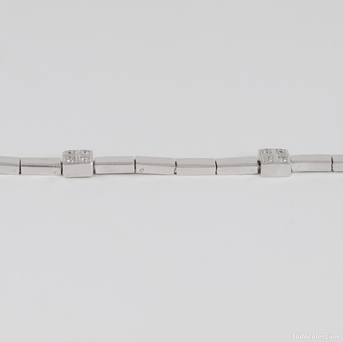 Joyeria: Pulsera en oro blanco 18k y diamantes - Foto 6