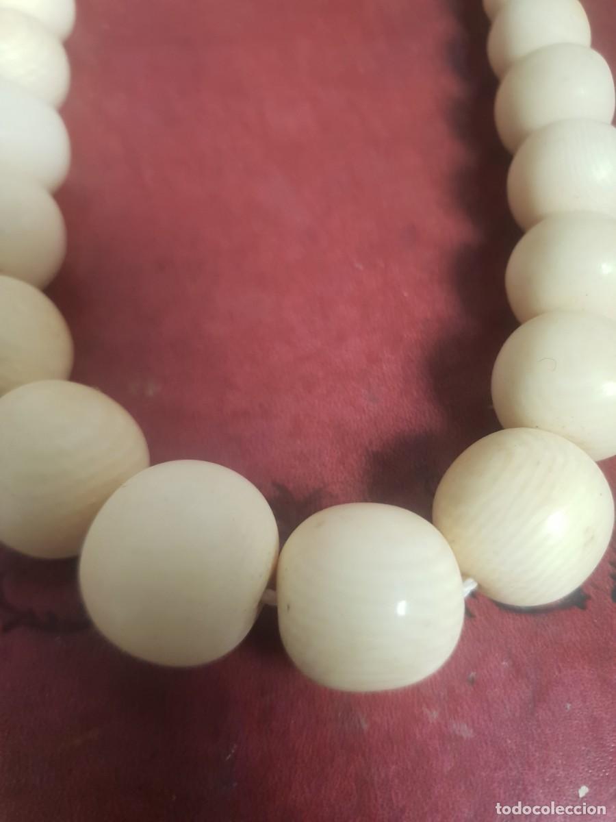 Joyeria: Collar bolas antiguo de marfil - Foto 2