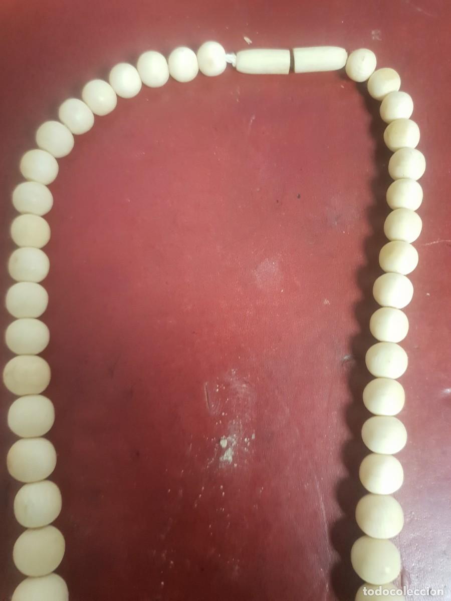 Joyeria: Collar bolas antiguo de marfil - Foto 3