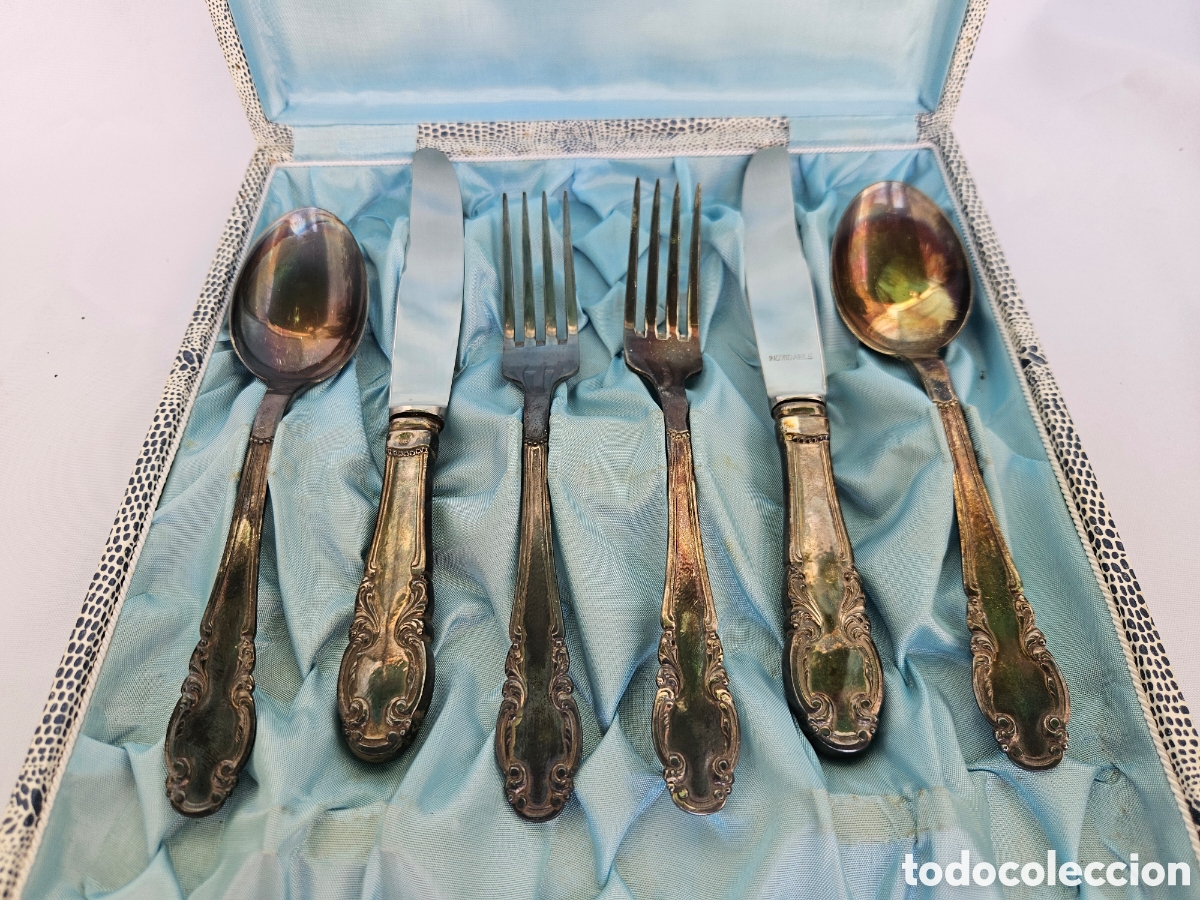 Joyeria: ESTUCHE CON JUEGO DE CUBIERTOS DE PLATA - Foto 4