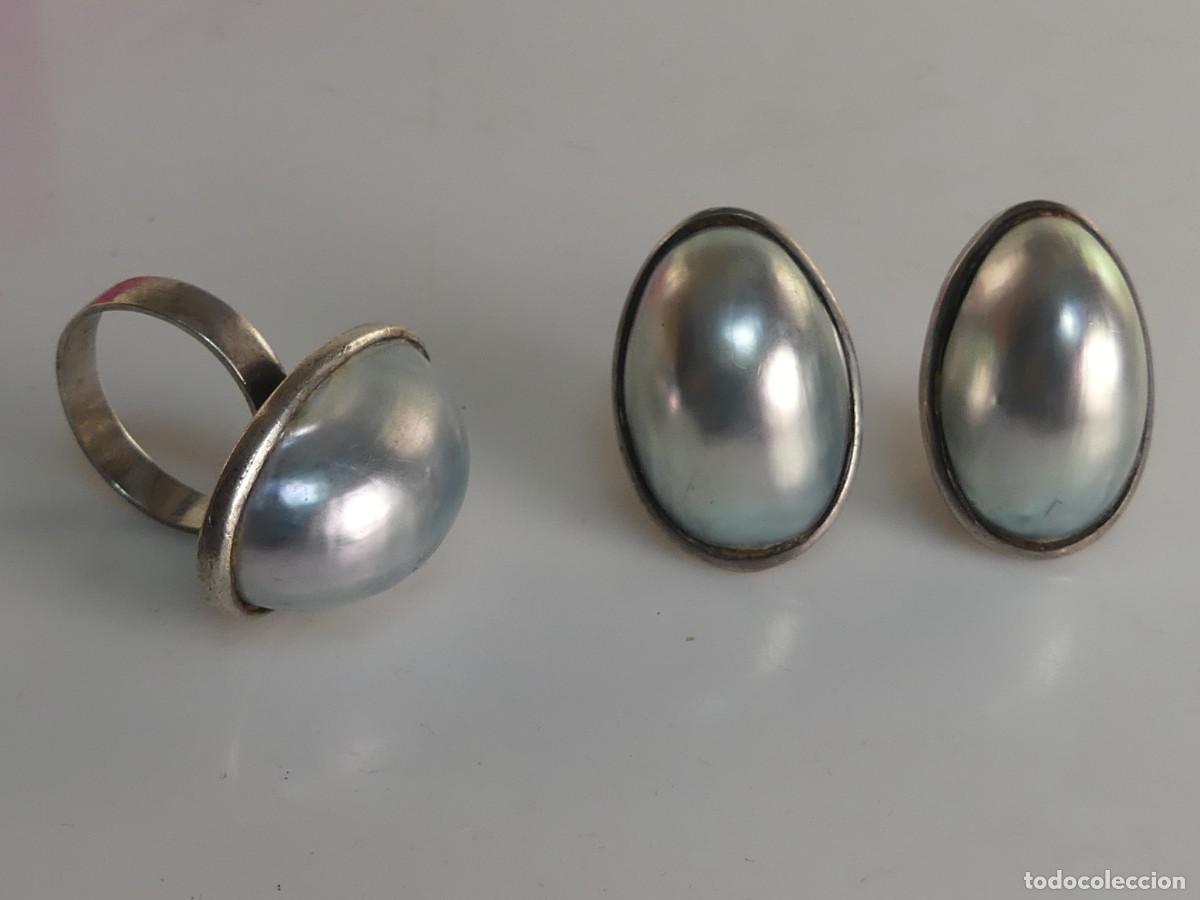 Joyeria: JUEGO DE PENDIENTES Y ANILLO BONITO DISE&Ntilde;O