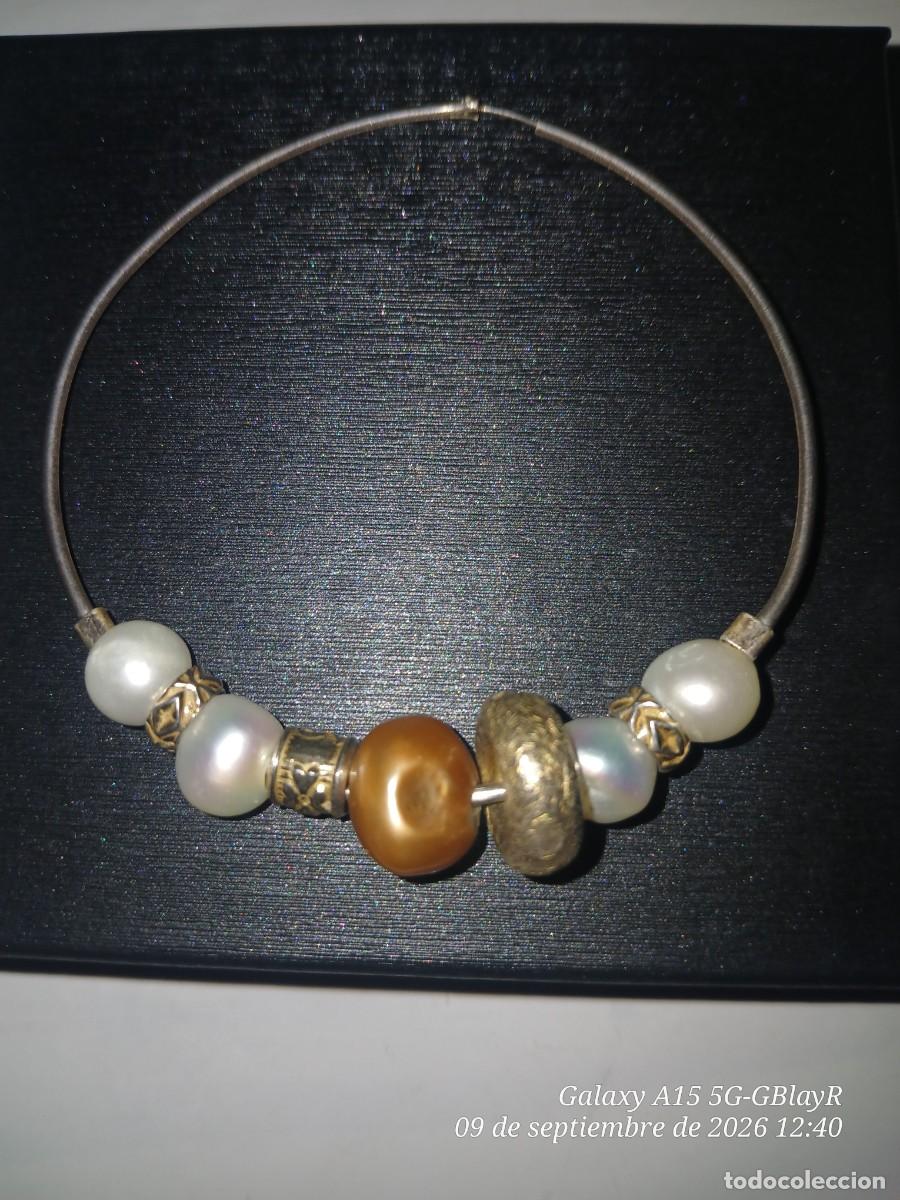 Joyeria: Pulsera de plata y perlas. Pieza &uacute;nica. - Foto 2