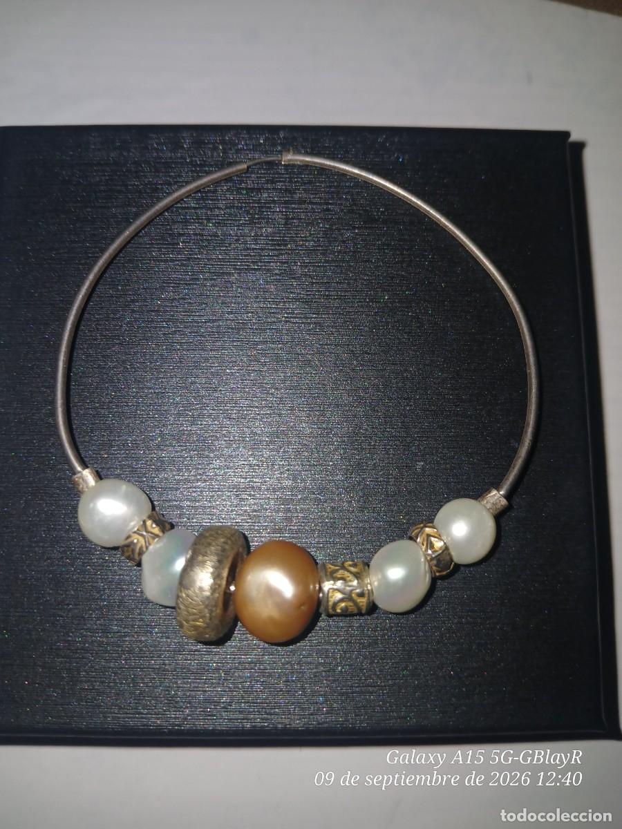 Joyeria: Pulsera de plata y perlas. Pieza &uacute;nica. - Foto 3