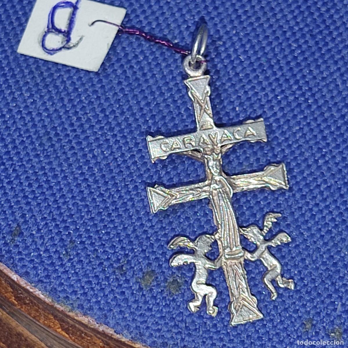 Joyeria: Colgante Cruz de Caravaca de plata 925.
