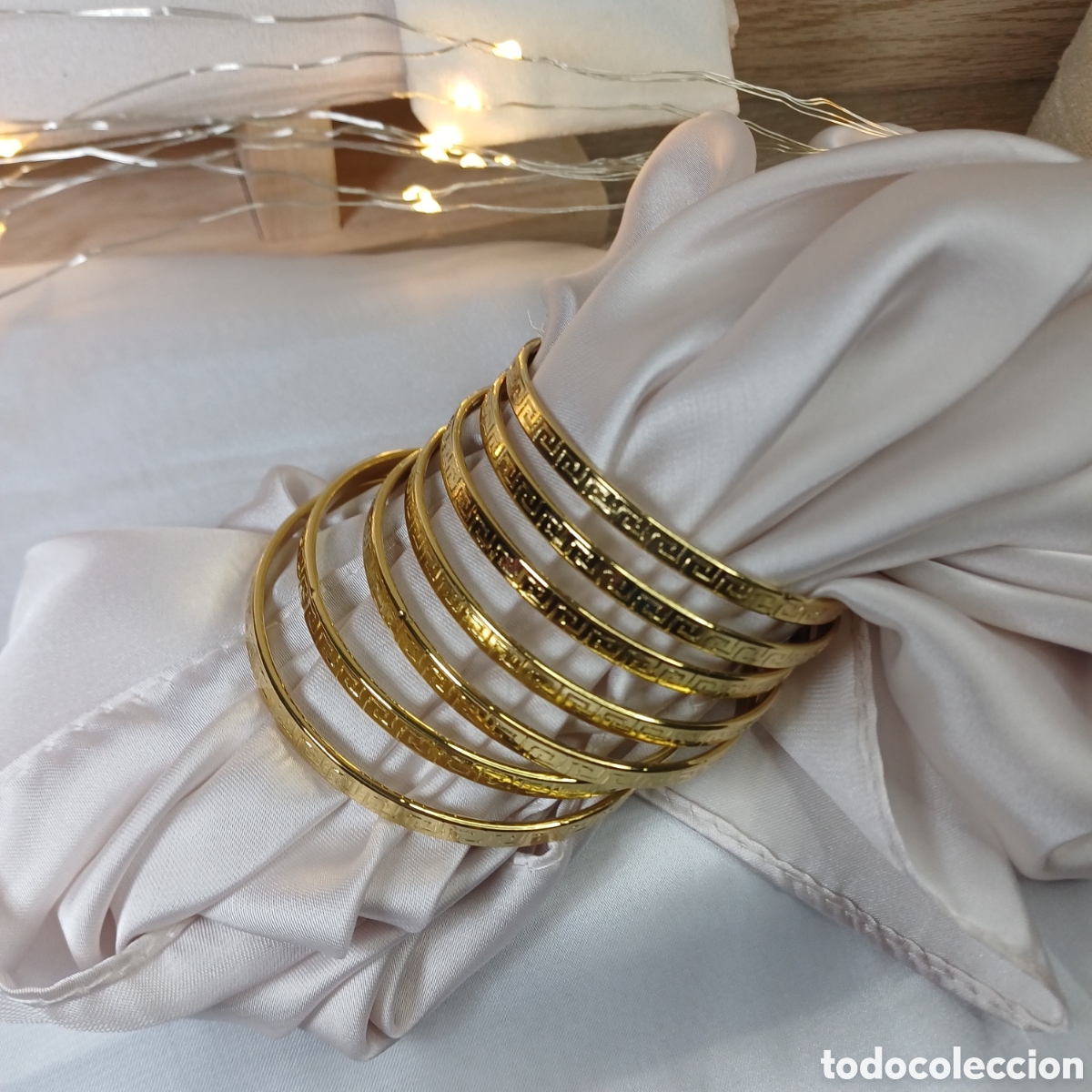 Joyeria: SEMANARIO GRECA CHAPADO ORO 18 K - Foto 3