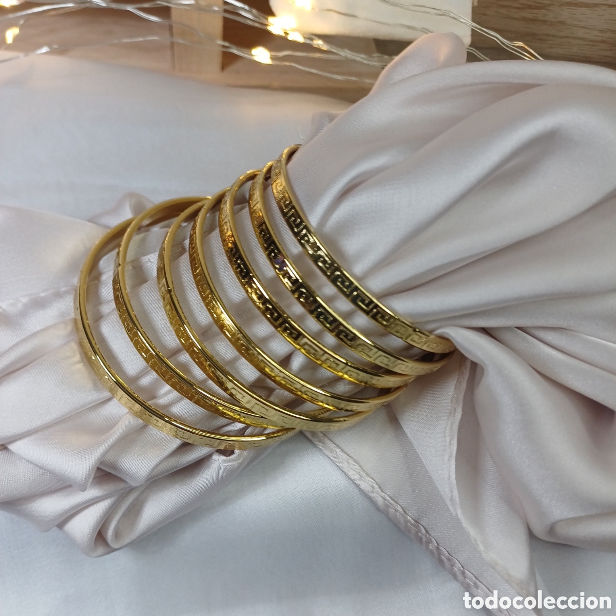 Joyeria: SEMANARIO GRECA CHAPADO ORO 18 K - Foto 4