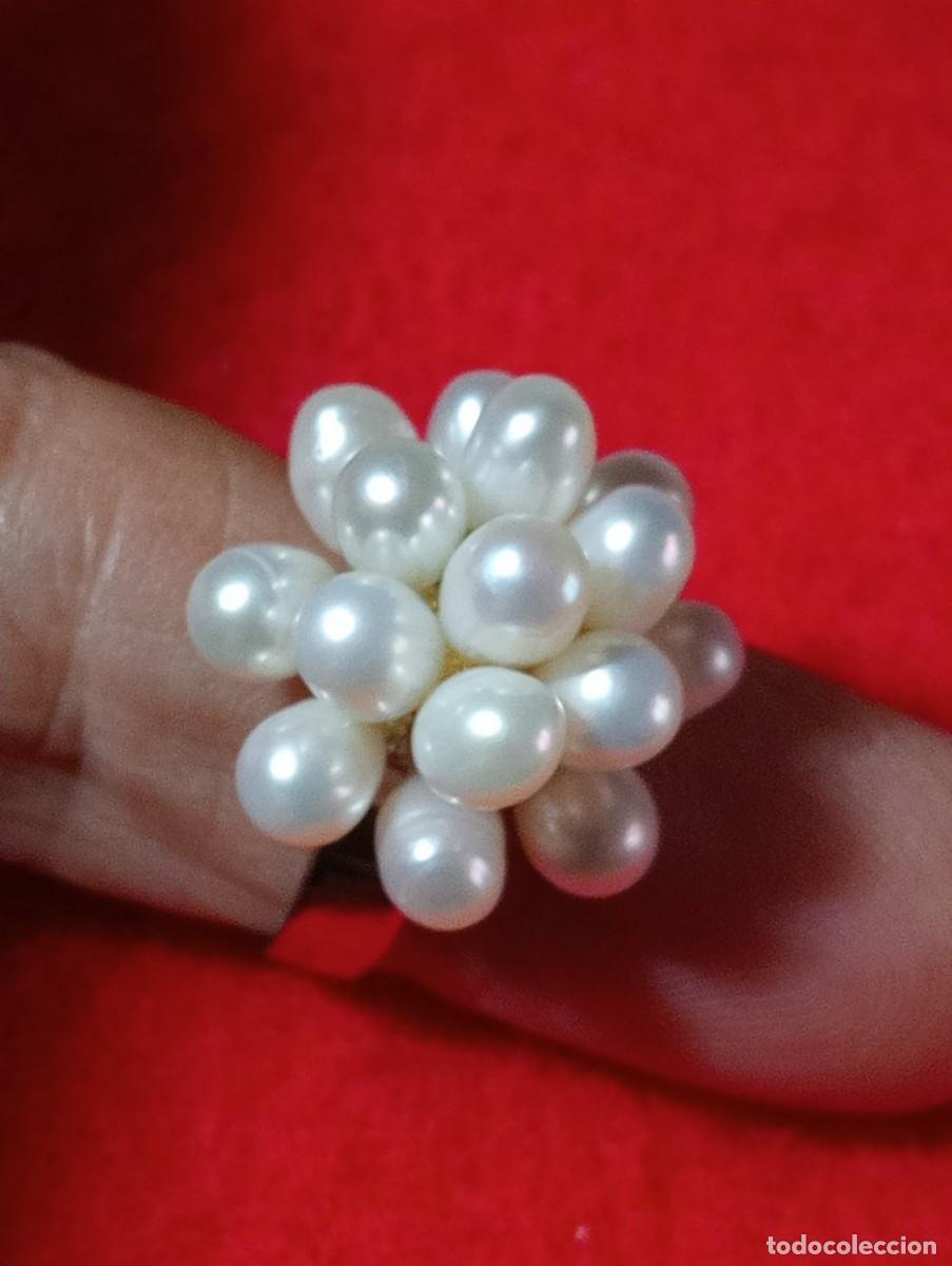 Joyeria: RACIMO DE PERLAS NATURALES EN ANILLO (SIN USAR) - Foto 2
